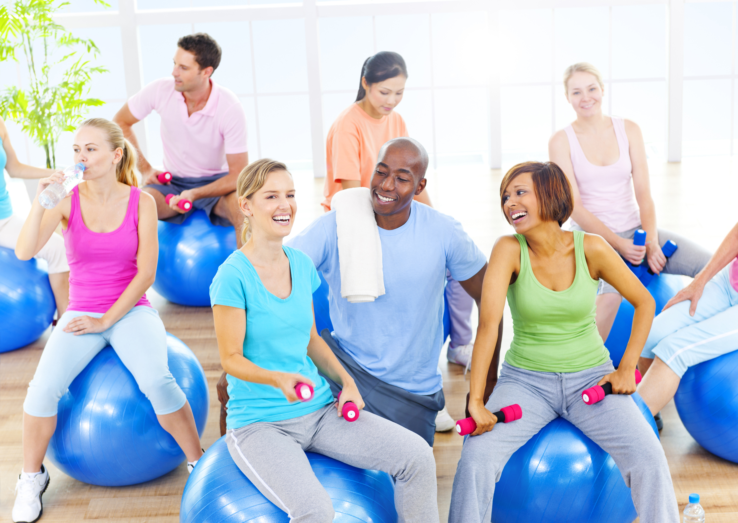 Group of Healthy People in Fitness